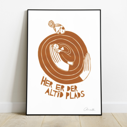 Plakat af Anette Zimmerlund: "Her er der altid plads"